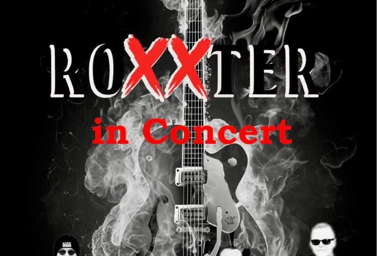 Plakat der Band Roxxter für Ihre Auftritt in der Walkenmühle